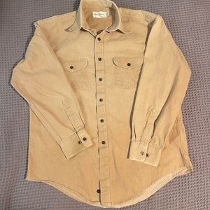 David James Tan Vintage Western Shirt, 15 1/2 33/34